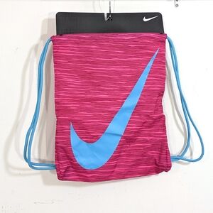 NEW Nike Drawstring Bag - Pink & Blue - NWT